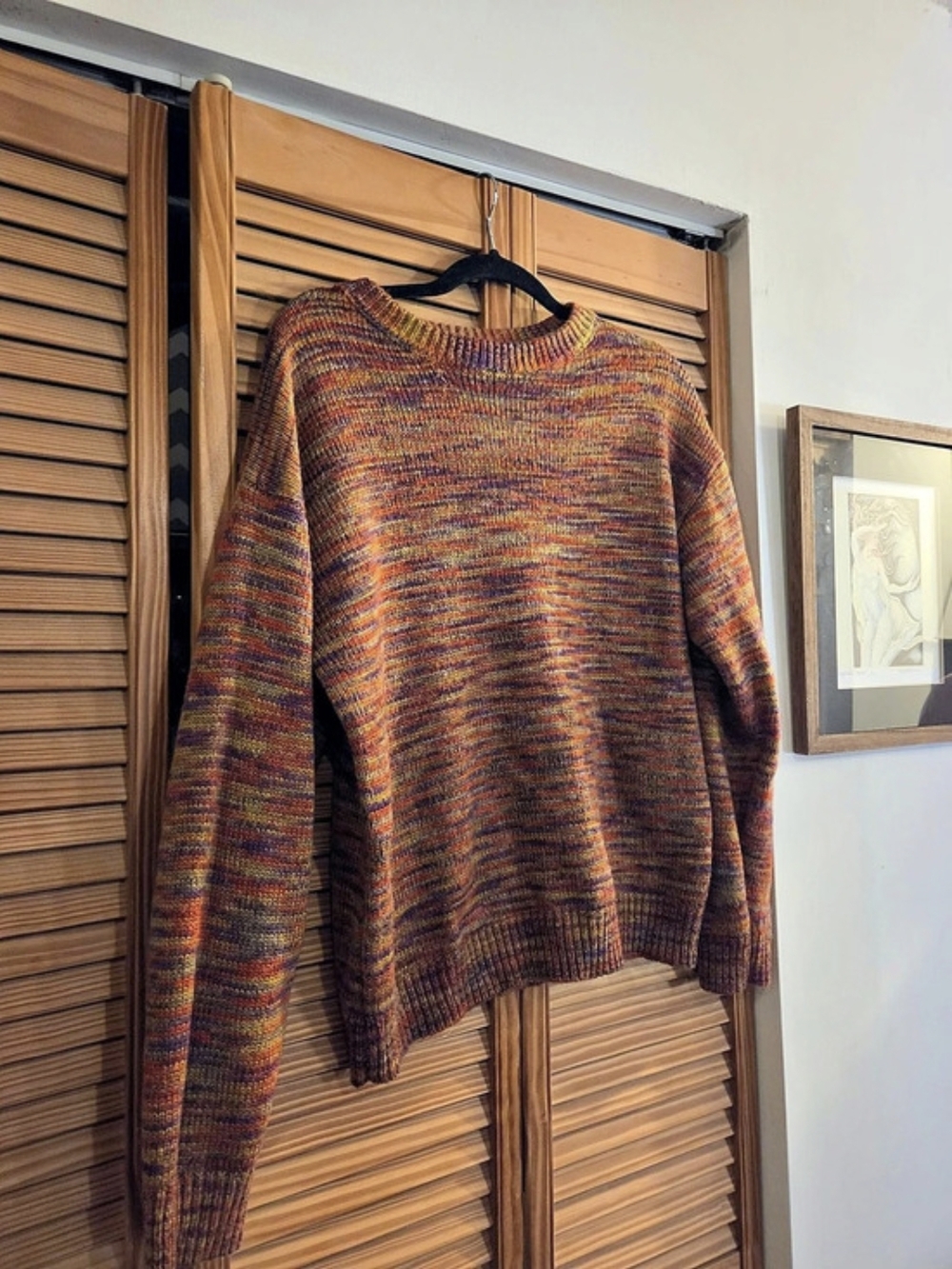 Earthbound Multicolor Crew Neck Sweater Size Medium